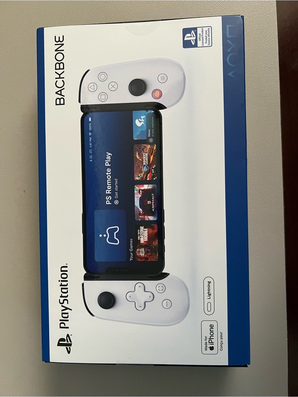 Sony Backbone Controller for PlayStation Remote Play - White